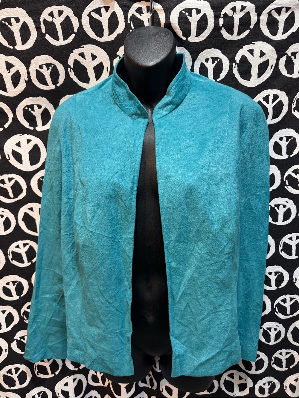 Vintage teal suede Anjac Marc Needleman jacket